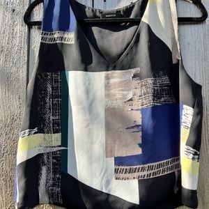 Babaton Geometric Cropped Murphy Blouse